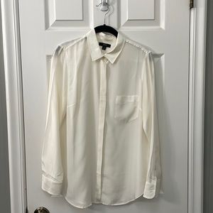 J.Crew 100% silk ivory blouse NWOT